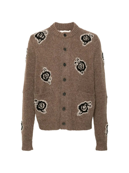  Baziszt Roses Buttoned Cardigan - Brown 