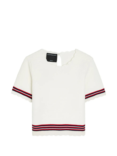  B.b. Walace Striped-trim T-shirt - White 