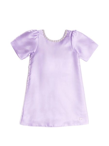  Bcbg Kids Bow Embellished Dress - Purple 