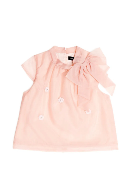  Bcbg Kids Bow Floral Top - Pink 
