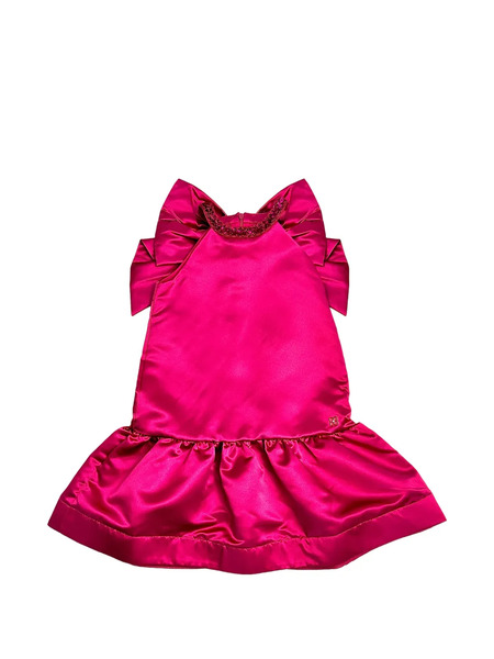  Bcbg Kids Bow Ruffled Dress - Pink 