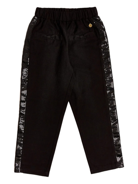  Bcbg Kids Sequin-embellished Elastic-waist Trousers - Black 