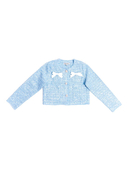  Bcbg Kids Sequin-embellished Jacket - Blue 