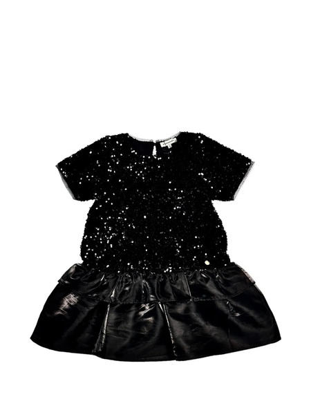  Bcbg Kids Sequin Ruffled Dress - Black 