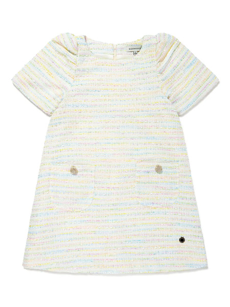  Bcbg Kids Striped Dress - Neutrals 