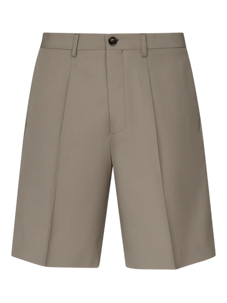  Be Able Button-fastening Wool Shorts - Neutrals 
