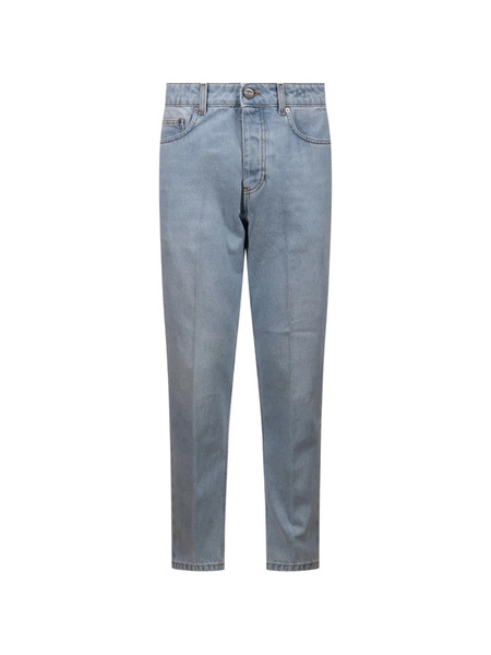  Be Able Faded-wash Straight-leg Jeans - Blue 