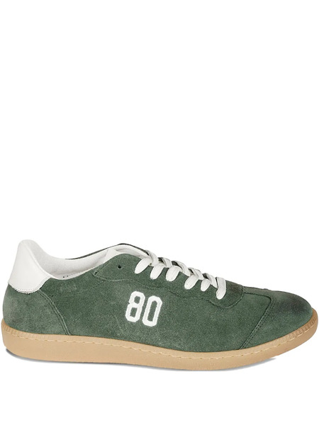  Be980 Suede Leather Sneakers - Green 