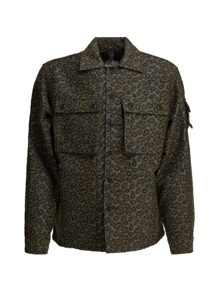  Beams Plus Animal-print Pocket Coat - Grey 