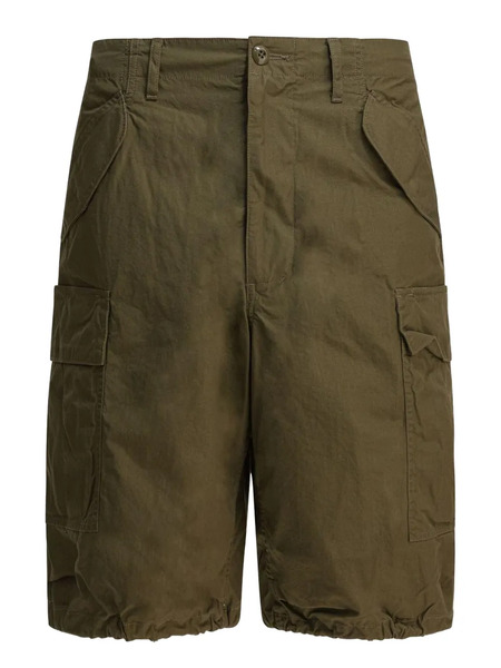  Beams Plus Cargo Cotton Shorts - Green 