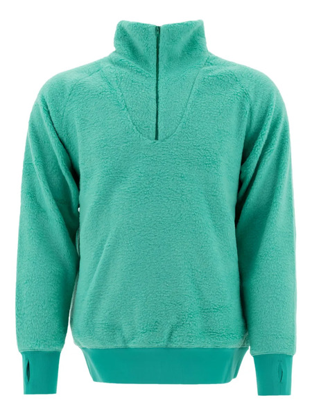  Beams Plus High-neck Fleece Sweater - Green 