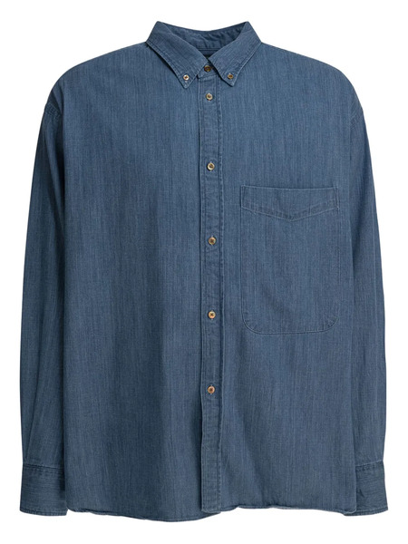  Beams Plus Lisa Chest-pocket Button-up Shirt - Blue 