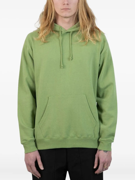  Beams Plus Pouch-pocket Drawstring Hoodie - Green 