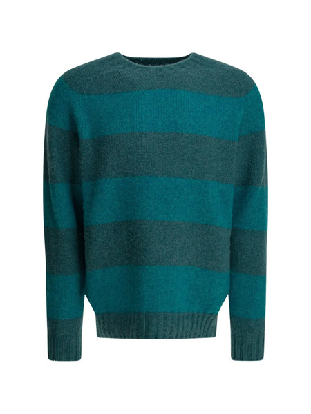  Beams Plus Striped Knitwear - Green 