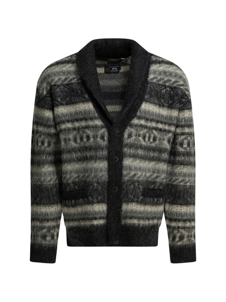  Beams Plus V-neck Cardigan - Grey 