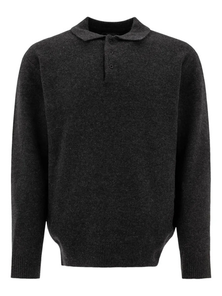  Beams Plus Wool Polo Shirt - Grey 