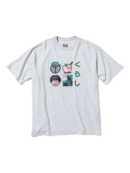  Beams Plus X Ln-cc Graphic-print Short-sleeve T-shirt - Grey 