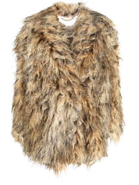  Becagli Faux-fur Oversize Coat - Neutrals 
