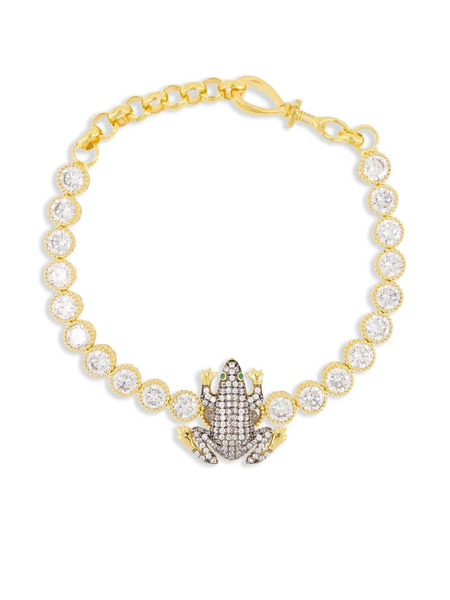  Begüm Khan Frog-charm Tennis Bracelet - Gold 