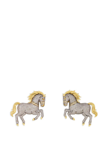  Begüm Khan Turkoman Horse Earrings - Gold 