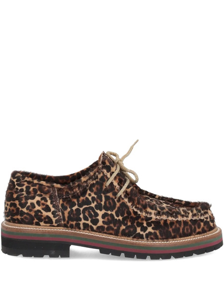  Bekk Fondo Leopard-print Derby Shoes - Brown 