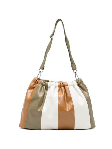  Bellerose Hobby Striped Clutch Bag - Brown 