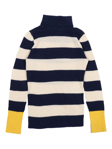  Bellerose Kids Striped Roll-neck Sweater - Blue 