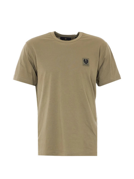  Belstaff Logo-patch Crew-neck T-shirt - Green 