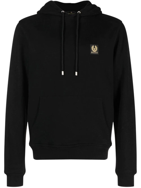  Belstaff Logo-patch Drawstring Hood - Black 