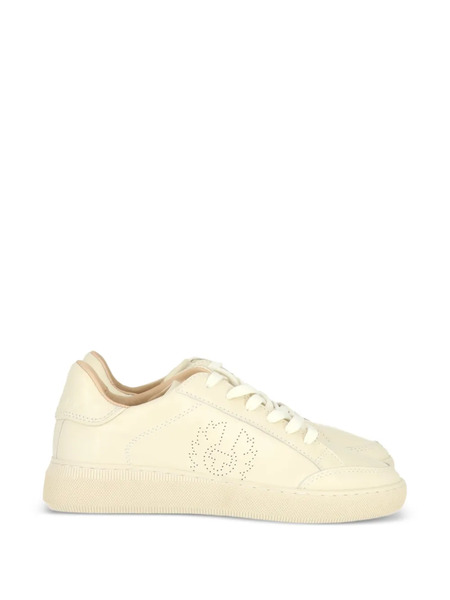  Belstaff Perforated-logo Sneakers - White 