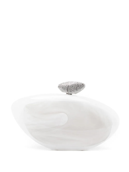  Benedetta Bruzziches Armonia Embellished Clutch Bag - White 