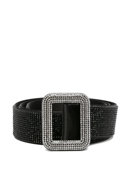  Benedetta Bruzziches Crystal-embellished Buckle Belt - Black 