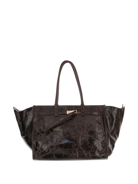  Benedetta Bruzziches Mame Weekend Metal-detail Tote Bag - Brown 