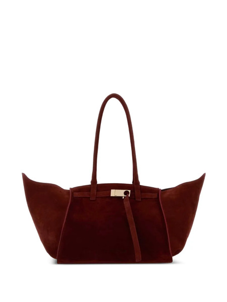  Benedetta Bruzziches Tiziano Mame Suede Tote Bag - Red 