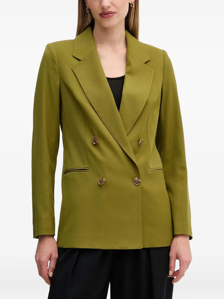  Benetton Double-breasted Blazer - Green 