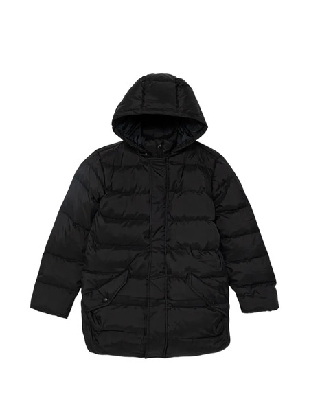  Benetton Hooded Padded Coat - Black 