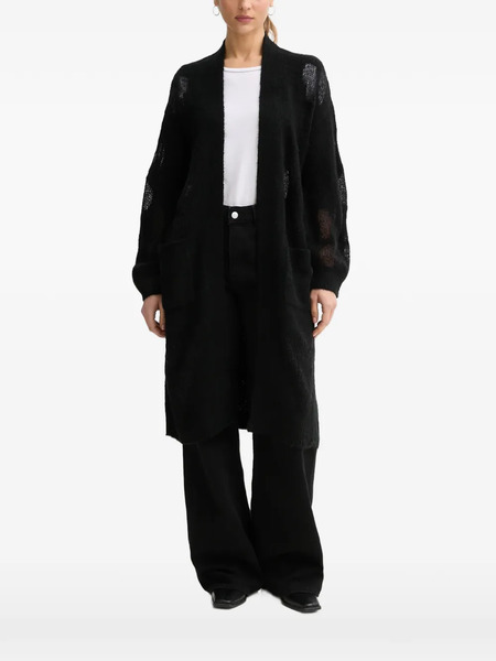  Benetton Open-front Cardigan - Black 