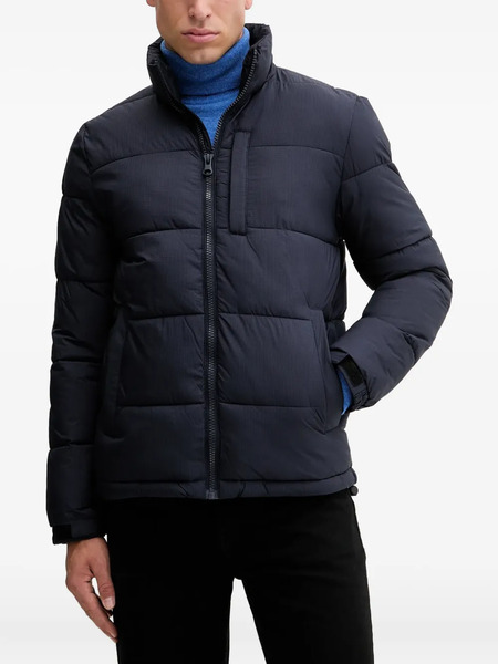  Benetton Padded Zip-fastening Jacket - Blue 