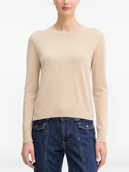  Benetton Ribbed Cuffs Cashmere Jumper - Neutrals 