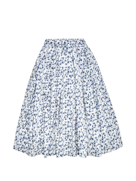  Bergfabel Matilde Floral Midi Skirt - White 