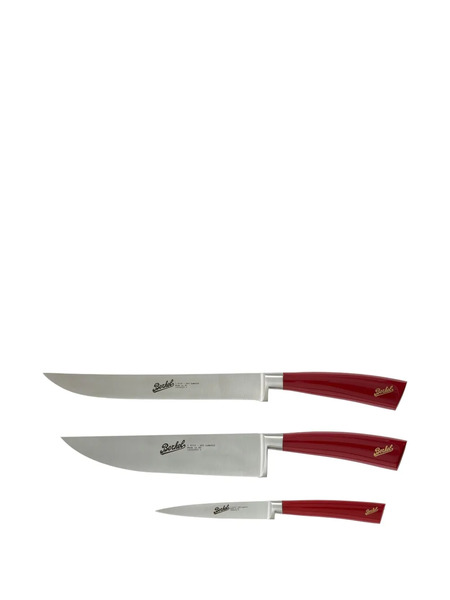  Berkel Stainless-steel Knifes (set Of Three) - Red 