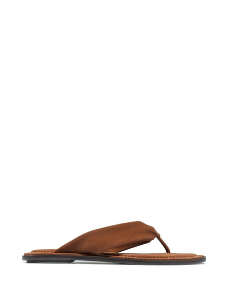  Bernardo Knotted Leather Sandals - Brown 