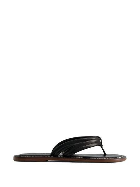  Bernardo Miami Leather Sandals - Black 