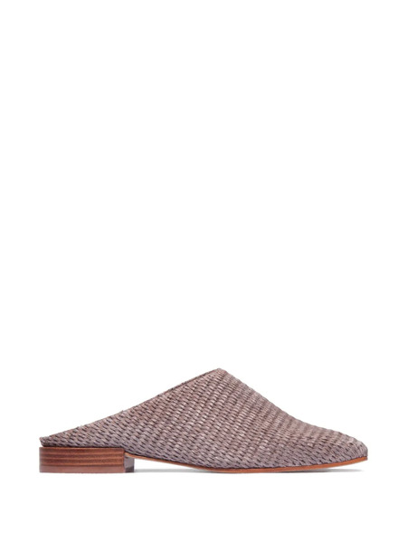  Bernardo Porto Woven Block-heel Mules - Neutrals 