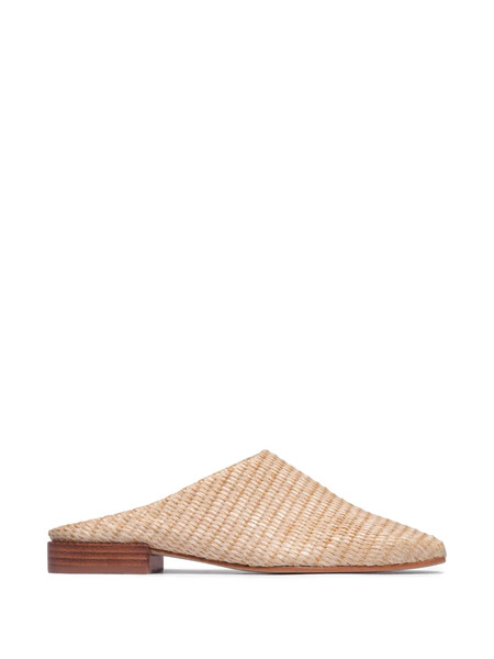  Bernardo Porto Woven Mules - Neutrals 
