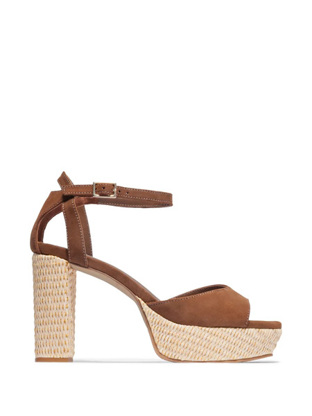 Bernardo Valeria Platform Block-heel Sandals - Brown 