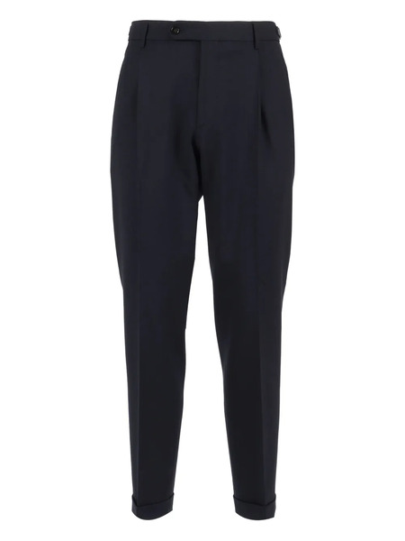  Berwich Pleated-front Trousers - Black 