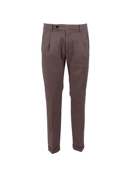  Berwich Pleated Tailored Trousers - Brown 