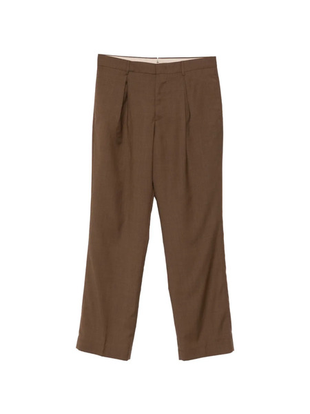  Berwich Pleated Trousers - Brown 