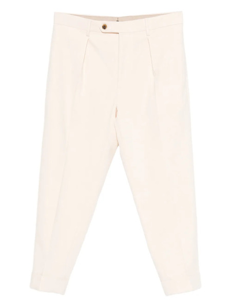  Berwich Pleated Trousers - White 